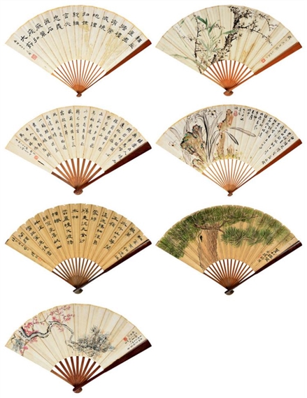 FLOWERS, CALLIGRAPHY - Hu Yongnian