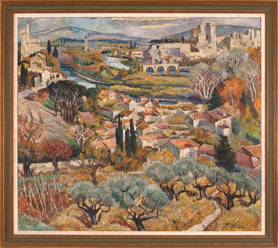 View of the Rhône Valley by Maria-Mela Muter