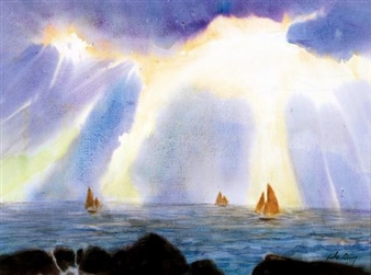 Sunrise at Sea - Ha Ding