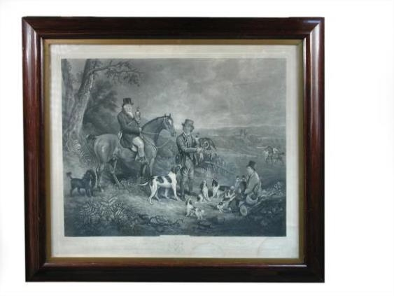 Artwork by John Howe, Hawking, a copper plate engraving by C Turner, Made of Copper plate engraving