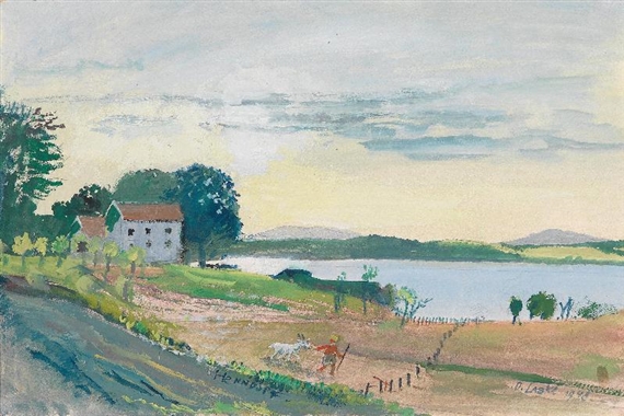 Henndorf (Wallersee) by Oskar Laske, 1948