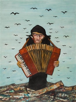 THE ACCORDIONIST - John Bellany