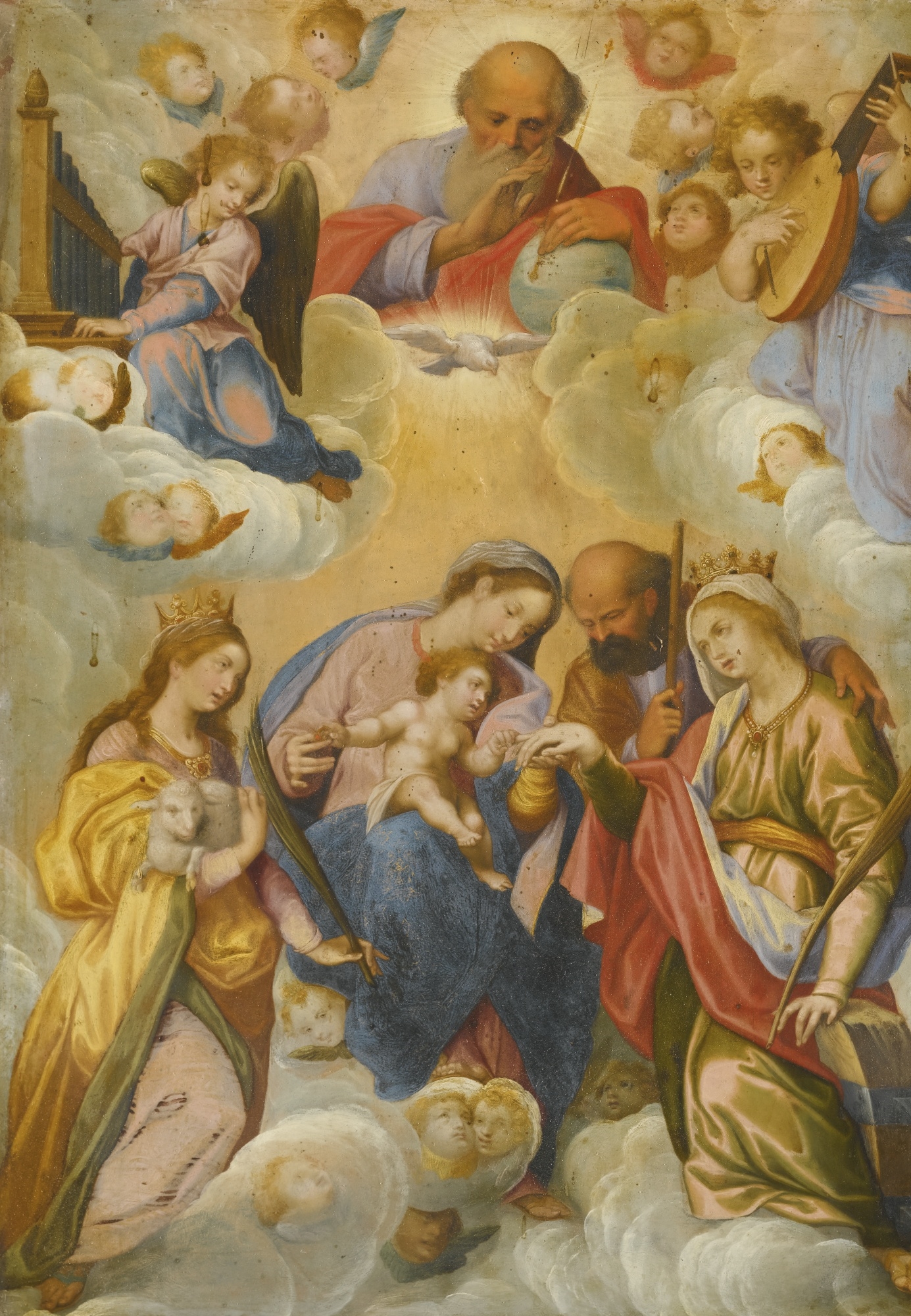 Bolognese School, 16th Century | THE MYSTIC MARRIAGE OF SAINT CATHERINE ...