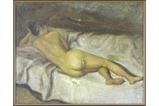 RECLINGING NUDE - Manuel Velasquez