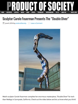 Sculptor Carole Feuerman Presents The “Double Diver”