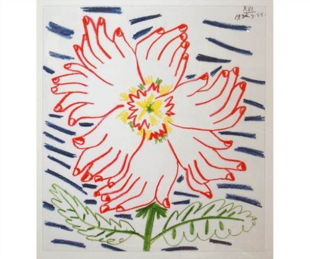 Pablo Picasso Flower of Hands MutualArt