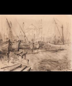 Matin à Constantinople by Adrien Jean Le Mayeur de Merprés