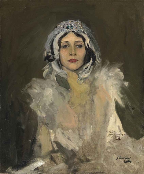 Anna Pavlova as The Swan (Study) by John Lavery, 1911