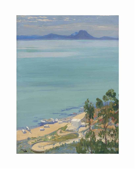 The Bay of Tunis, Morning by John Lavery, 1919