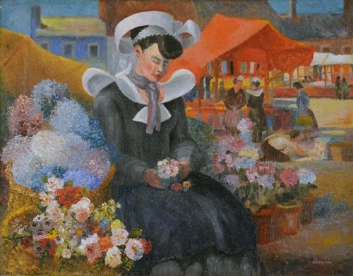 The Flower Market by George Duncan, 2004