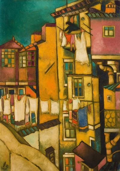 Vista de Alfama by Nikias Skapinakis, 1959