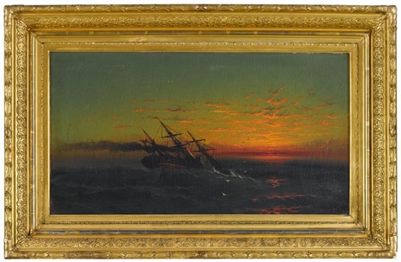 David St. John | SUNSET AT SEA | MutualArt