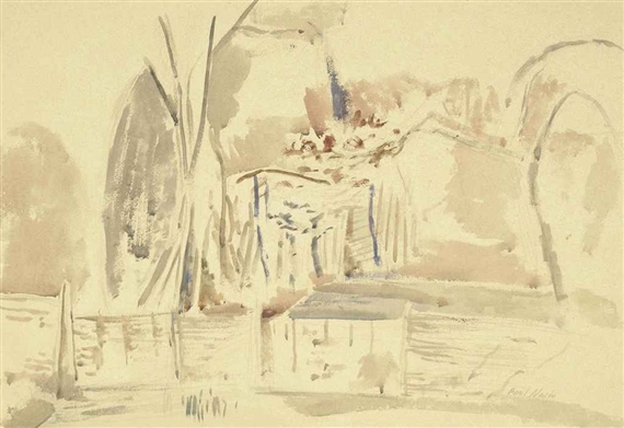 March Woods, Study II by Paul Nash, 1944
