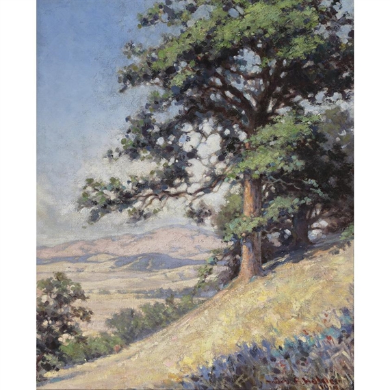SUNNY CALIFORNIA HILLSIDE VIEW - James Albert Holden