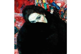 Gustav Klimt's 'Lady with a Muff', thought lost, unveiled at National Gallery in Prague
