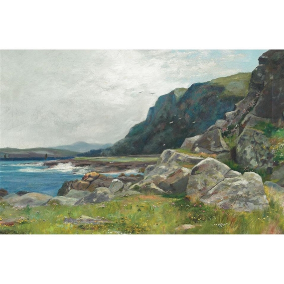 A ROCKY COAST by Hugh Allan