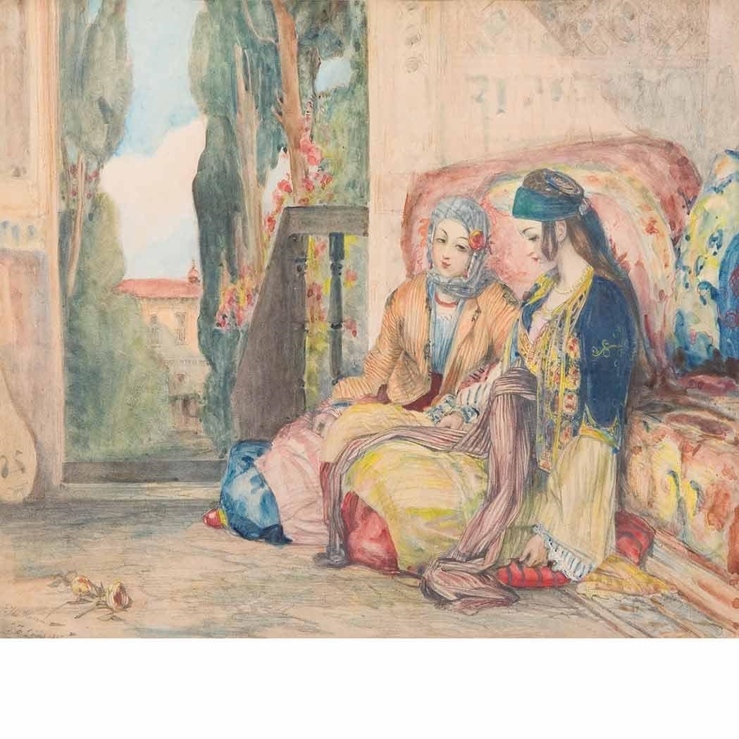 John Frederick Lewis THE HAREM MutualArt