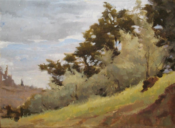 Angel Ramiro Sanchez | View of a Creek in the Woods (Circa 1999 ...