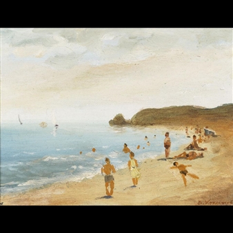At the beach - Wladimir G. Krikhatzkij