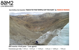Marco Pando : Back to the Temple of the Sun - 80M2 Livia Benavides