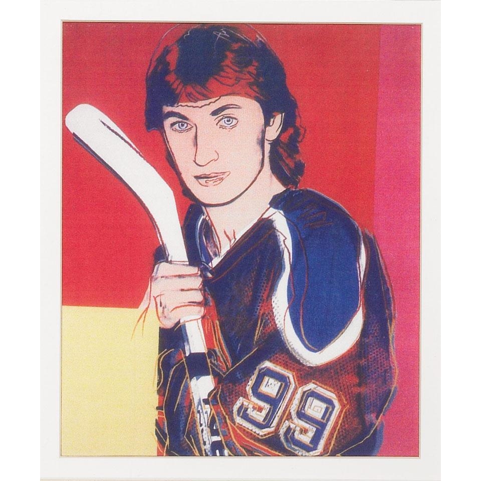Artwork by Andy Warhol, WAYNE GRETZKY, Made of Colour reproduction
