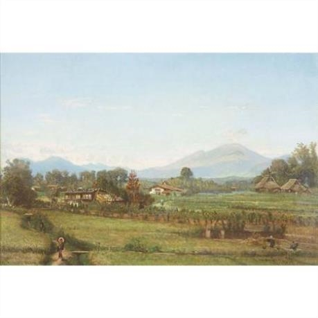 Japanese Landscape with Mt. Fuji by Winckworth Allan Gay, 1878