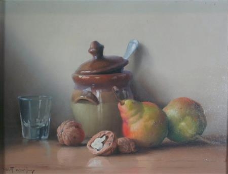 STILL LIFE WITH PEARS AND WALNUTS by Robert Chailloux