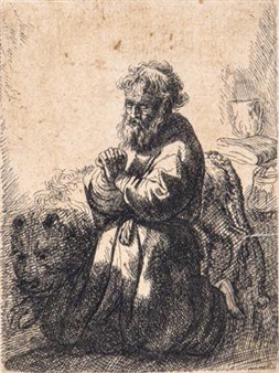 St Jerome kneeling in prayer - Willem van der Vliet
