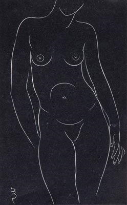 Female nude, standing