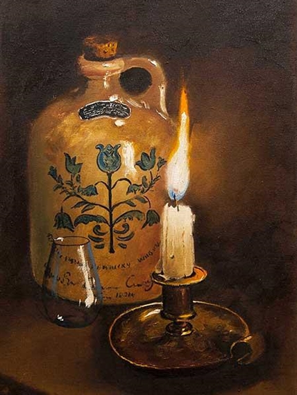 Still Life Candle by Hennie Griesel