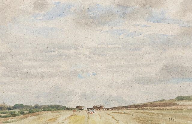 Fred Stratton | 2 works; Harvesting Amberley (1921) | MutualArt