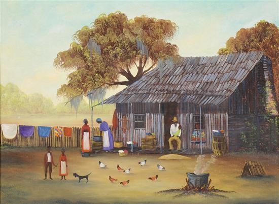 Artwork by Barbara Muscott, Southern Expression, New Orleans, Made of Oil on board
