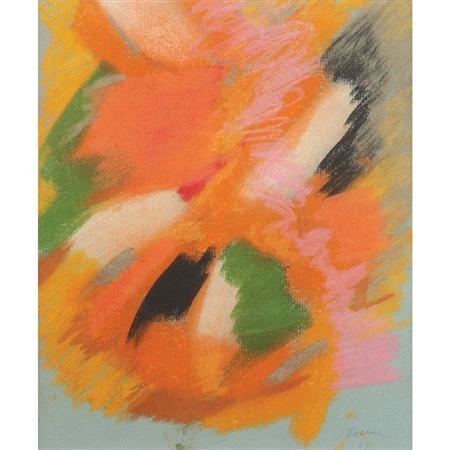 Artwork by John Ferren, Untitled #23, Made of Pastel on paper