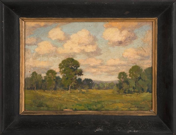 Cloud-Filled Landscape Likely Connecticut by James Goodwin McManus