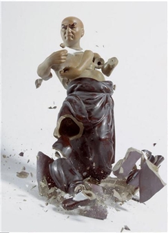 Martin Klimas Captures Shattering Porcelain Action Figures Mid-Fight