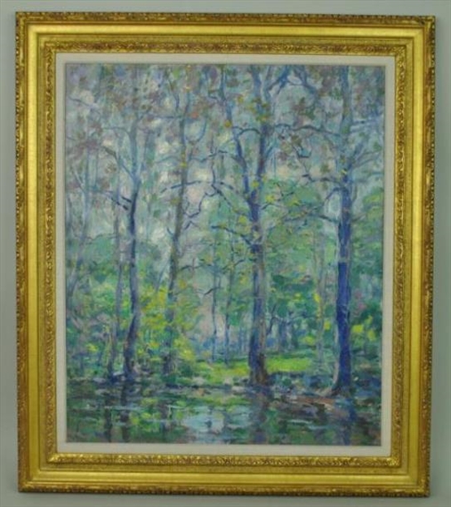 Sycamores in May by Frank Townsend Hutchens, 1926