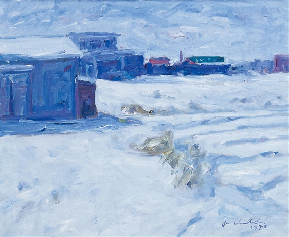 Snowscape by Oh Chi-Ho, 1973