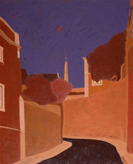 Vista de rua - Lisboa - Nikias Skapinakis