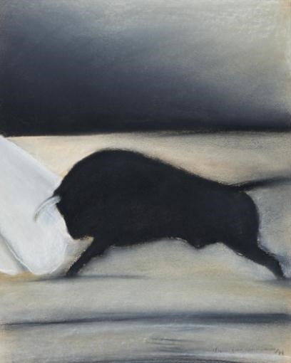 Artwork by Maria João Guimarães, Touro, Made of pastel on paper