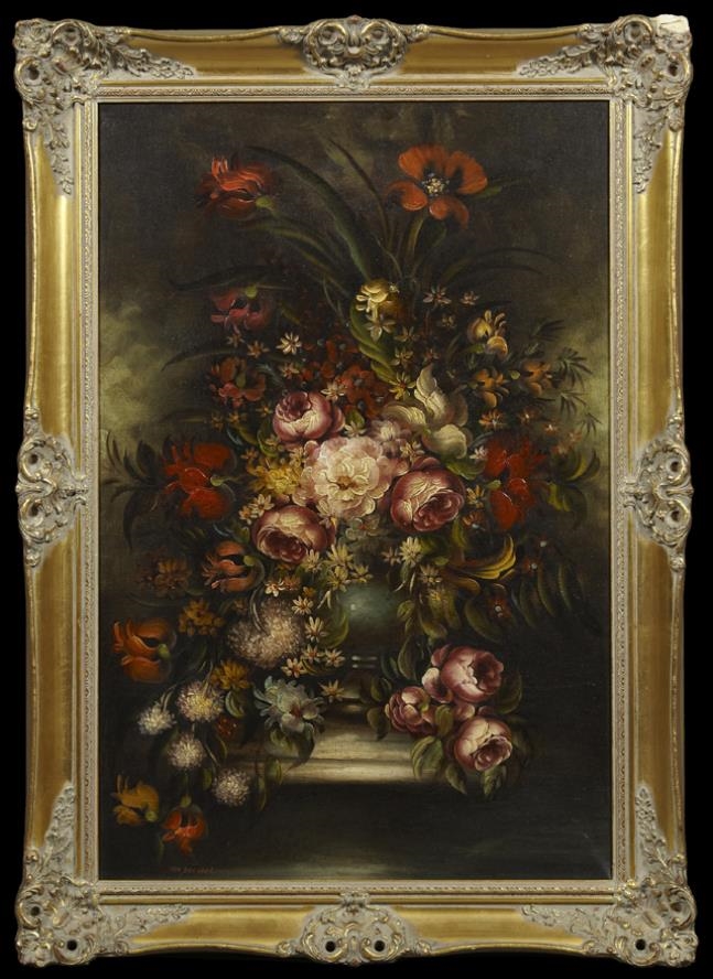 Artwork by Vandeer Veer, Floral Still Life, Made of oil on canvas