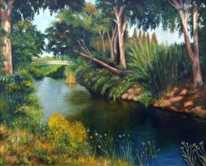 Artwork by Salim Digmi, Landscape, Made of Oil on canvas