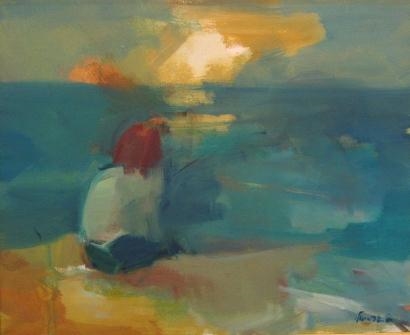 Woman on the Beach - Sima Gavriely