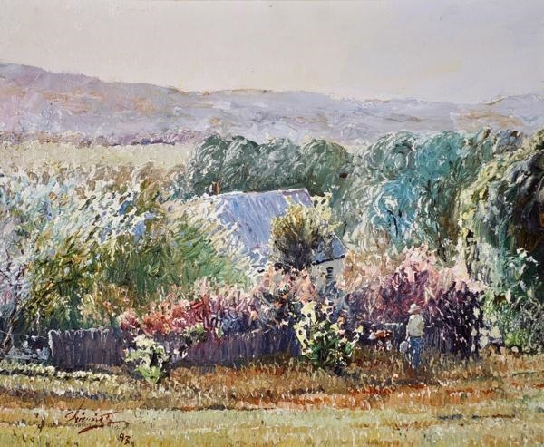 Artwork by Patrick Shirvington, Early Morning, Walcha, Made of Oil on Canvas