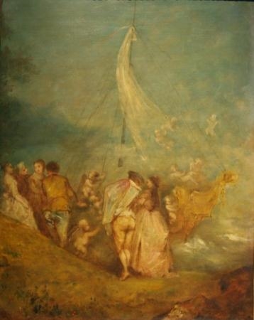 An Embarcation for Cythera by Jean-Antoine Watteau