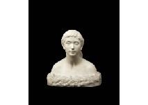 Artwork by Yasutake Funakoshi, Statue of Lady, Made of marble carving