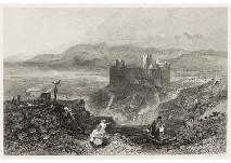 harlech castle, north wales - J. W. Turner