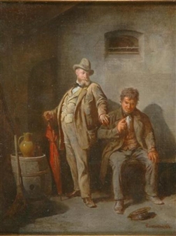 A Discourse in a Cellar - Augustus Maurice‏ Friedlander