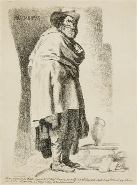 2 WORKS; AESOP; MENIPO FILISOFO (D. 16, 17; H. 13, 14) by Francisco José de Goya y Lucientes, 1778