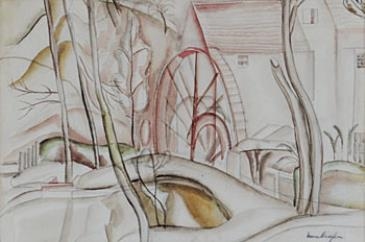 The Waterwheel, c by Frances Hodgkins, 1922