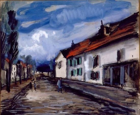 RUE DE VILLAGE by Maurice de Vlaminck